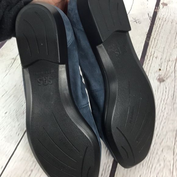 SAS "HOPE" Blue Suede Moccasin Tassel Loafers NEW Sz 9.5 - Picture 11 of 12